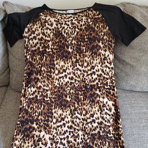 LuLaRoe Leopard Jersey Dress